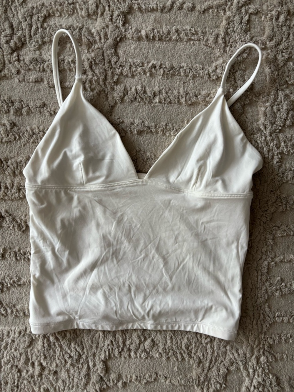 Women’s White V-Neck Cami Tank Top